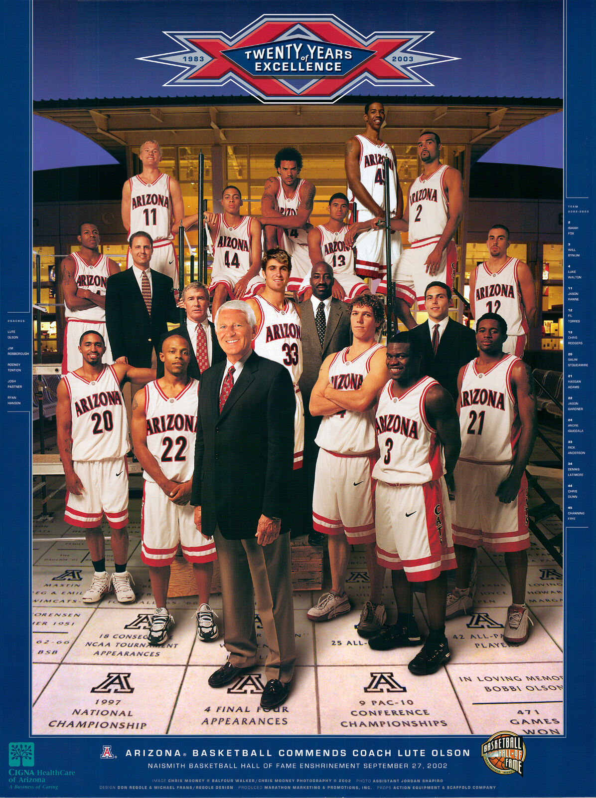 Arizona basketball poster 2002-03